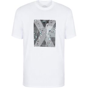 تي شيرت A｜X ARMANI EXCHANGE للرجال ذو مقاس عادي بصور NYC