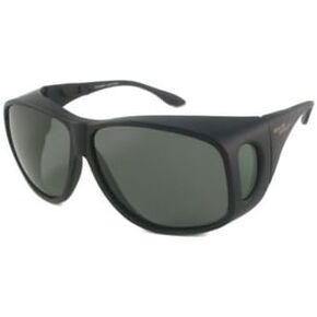 درع شمسي يناسب النظارات الشمسية كبيرة جدًا / إطار عدسة سوداء غير لامعة - رمادي / أخضر مستقطب in Kuwait