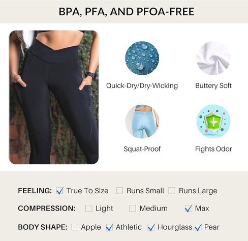 OYA قابل للتنفس، قصة على شكل حرف V 27 بوصة للبشرة الحساسة: الرائحة، صحة المسالك البولية والدفاع عن BV - رائع لليوجا وصالة الألعاب الرياضية أونيكس in Kuwait