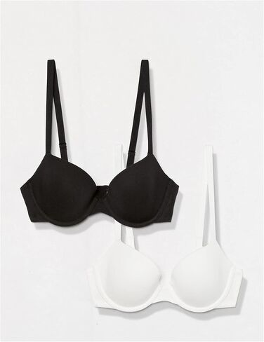 Amazon Essentials Women's Demi Cup Cotton Bra, Pack of 2 in Saudi Arabia