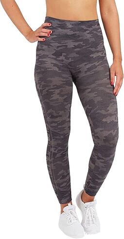 SPANX Women's Look at Me Now Full Length Leggings, Heather Camo, Grey, Print, M in Saudi Arabia