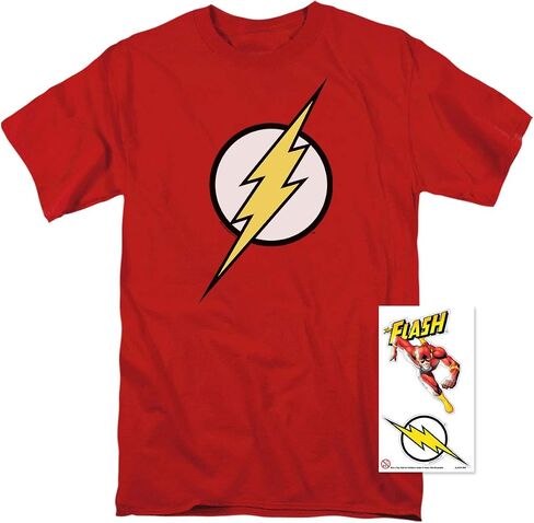 تي شيرت وملصقات بشعار Popfunk Classic The Flash Lightning Bolt in Saudi Arabia