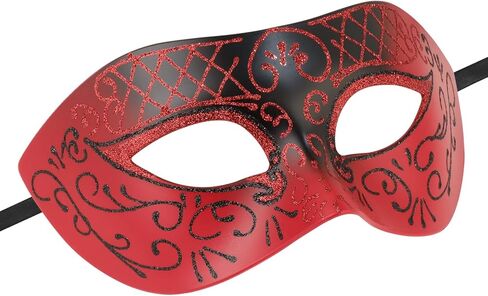 الأزواج أقنعة تنكرية أقنعة معدنية ماردي غرا حفلة موسيقية قناع البندقية حزب قناع هالوين ازياء التبعي in Kuwait