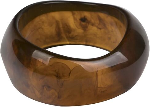 COLORFUL BLING Multiple Color Acrylic Resin Irregular Geometric Bangle Bracelet Tortoiseshell Acetate Mottled Wide Chunky Cuff Bangle for Women Wristband Jewelry in Saudi Arabia
