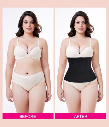 Nebility Waist Trainer for Women Plus Size Corset Shapewear Tummy Control Waist Cincher Postpartum Girdle Body Shaper in Saudi Arabia