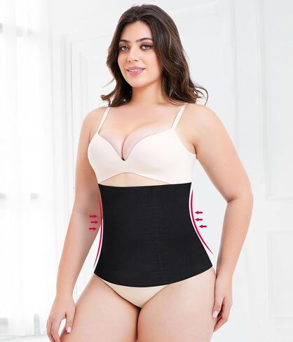 Nebility Waist Trainer for Women Plus Size Corset Shapewear Tummy Control Waist Cincher Postpartum Girdle Body Shaper in Saudi Arabia