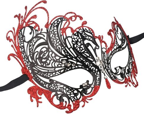 الأزواج أقنعة تنكرية أقنعة معدنية ماردي غرا حفلة موسيقية قناع البندقية حزب قناع هالوين ازياء التبعي in Kuwait