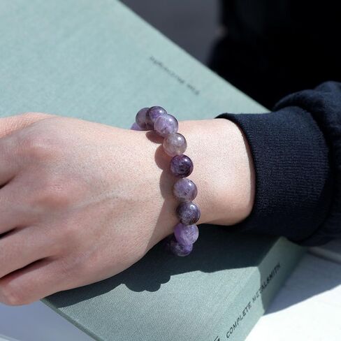 TALIMU Auralite 23 الجمشت الطبيعي كريستال الخرز سوار اليدوية الرجال النساء بسط سوار شفاء كريستال سوار 8 مللي متر 10 مللي متر 12 مللي متر الجولة in Saudi Arabia