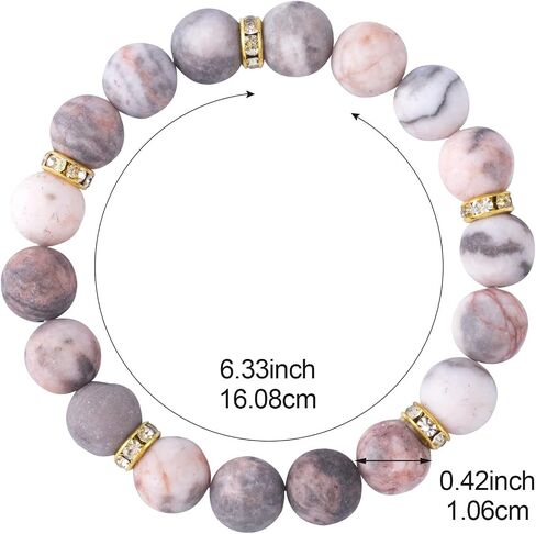 OIIKI Bracelet for Women, 2pcs Anti Anxiety Pink Bracelets for Women in Saudi Arabia