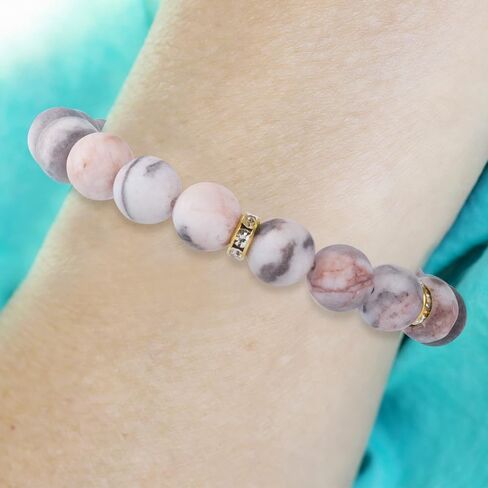 OIIKI Bracelet for Women, 2pcs Anti Anxiety Pink Bracelets for Women in Saudi Arabia