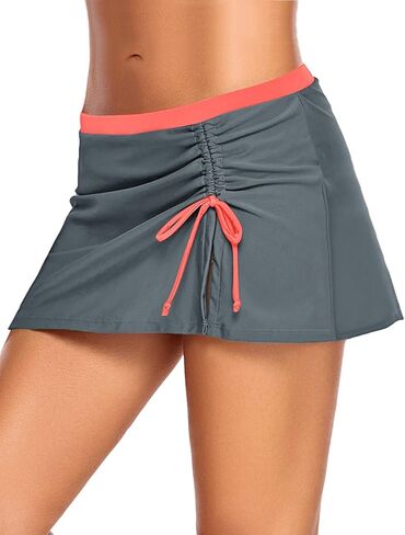 تنورة سباحة Utyful للسيدات ذات خصر متوسط، تنورة سباحة قصيرة مدمجة، بدلة استحمام سفلية in Kuwait