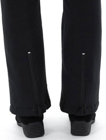 بنطال Boulder Gear النسائي للتزلج على الجليد في الشتاء دسيسة OTB فوق الحذاء ذو ​​هيكل ناعم 4 اتجاهات أسود قابل للتمدد - طويل in Kuwait