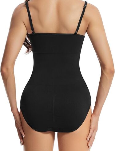 J-pone Shapewear Bodysuit Women Tummy Control Spaghetti Strap Stretch Slimming Body Shaper, 2 Piece in Kuwait