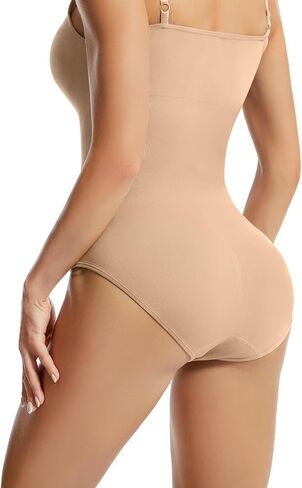 J-pone Shapewear Bodysuit Women Tummy Control Spaghetti Strap Stretch Slimming Body Shaper, 2 Piece in Kuwait