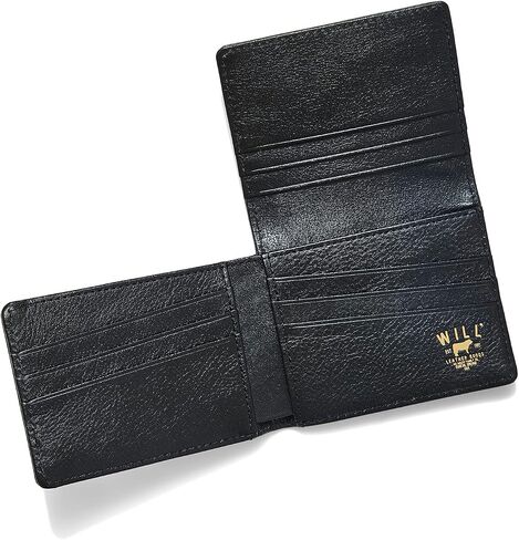Will Leather Goods Classic Leather L-Fold Wallet Black in Saudi Arabia