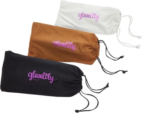 3 Pack Oversized Square Sunglasses for Women with Pouches, Flat Top Dark Shades (3 Designs), Black, Tortoiseshell, and Transparent Light Pink, Oversized in Kuwait