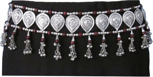 حزام ربط نسائي فريد من نوعه على شكل دمعة دموع - مصنوع يدويًا - بوهيمي الغجر هيبي بوهو قبلي هالوين مهرجان الرقص الشرقي - تنورة ماكسي ميدي للثوب تنورة زي فستان خصر هدية مجوهرات in Kuwait