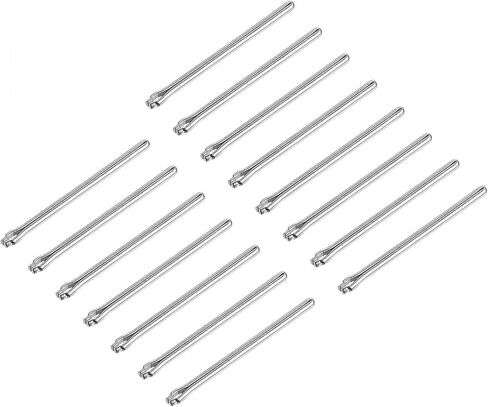 uxcell 15 Pcs 18mm Watch Link Cotter Pin Assortment, Stainless Steel 0.8mm Dia. Watch Strap Bars Split Pin for Watchband Repair, Silver Tone in Saudi Arabia
