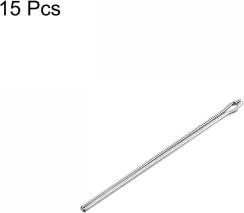 uxcell 15 Pcs 18mm Watch Link Cotter Pin Assortment, Stainless Steel 0.8mm Dia. Watch Strap Bars Split Pin for Watchband Repair, Silver Tone in Saudi Arabia