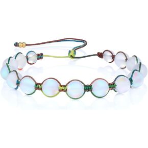 KELITCH Moon-Stone Beaded Bracelets Colorful Hand Woven Strands Bracelets Beach Bangles Jewelry in Saudi Arabia