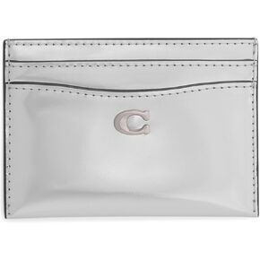 COACH Metallic Essential Card Case Silver One Size in Saudi Arabia