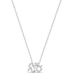 Swarovski All Zodiac Symbols Pendant Necklace Jewelry Collection, Clear Crystals