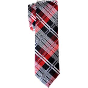 Retreez Men's Tartan Check Woven Microfiber Skinny Tie in Saudi Arabia
