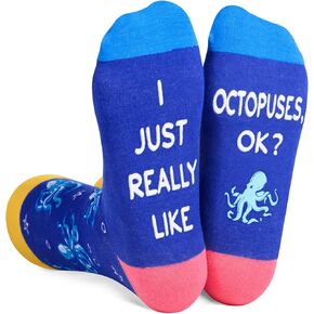 جوارب HAPPYPOP للجنسين مضحكة ومجنونة للنساء والرجال، هدايا لمحبي الحيوانات، جوارب لطيور البحر in Kuwait