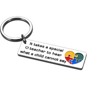 Christmas Gifts for Teachers Appreciation Gifts Autism Keychain for Women Men Autism Awareness Teacher Speech Therapist Thank You Gift for Special Education Teachers Day for Autism Awareness Month in Saudi Arabia
