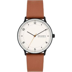 ساعة Skagen للرجال Riis Minimalist بثلاثة عقارب مع سوار جلدي أو شبكي in Kuwait