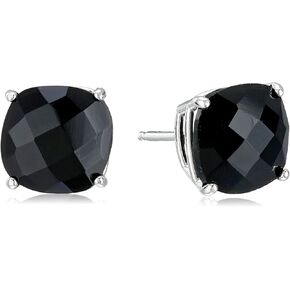 Amazon Collection 925 Sterling Silver Cushion Cut Birthstone Stud Earrings for Women in Kuwait