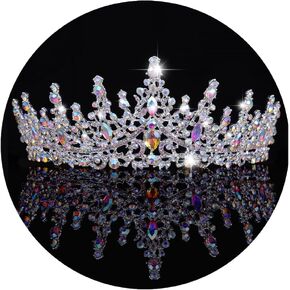 Kamirola Crystal Crowns and Tiaras Headband for Girl or Women Birthday Party Wedding Prom Bridal Halloween Christmas （TR19）