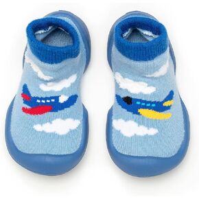 Komuello Boy Baby Toddler Pull Up First Walker Non Slip Soft Cotton Premium Designed Sock Shoes - Boy in Kuwait