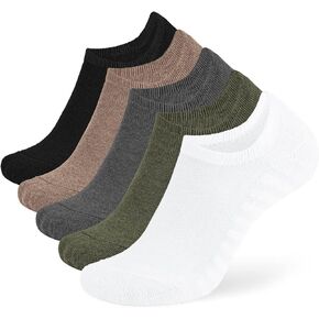 Iseasoo No Show Socks Men, Low Cut Ankle Sock, Mens Short Casual Cotton Socks With Non-Slip Grips in Kuwait