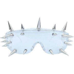 mincl/Punk Rocker Large Shield Spike Fashion Novelty Club Sunglasses