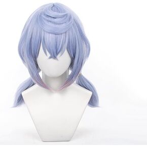Tongtta Anime Stylish Colorful Bob Cosplay Wig with Bangs Halloween Costume Rainbow Wig for Women