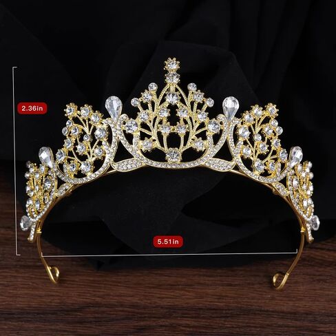 Kamirola Crystal Princess Crown Tiaras for Women and Girls,Crystal Headbands for Bridal Halloween Costume and Birthday Party(TR26) in Kuwait