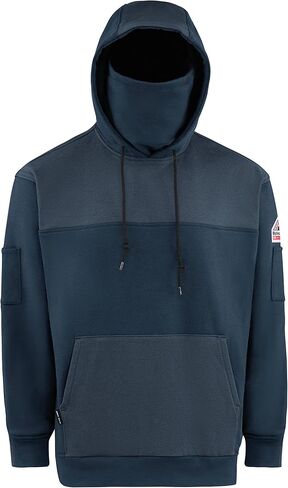 Bulwark Men's FR Fleece Hoodie, Navy, 2X-Large in Saudi Arabia