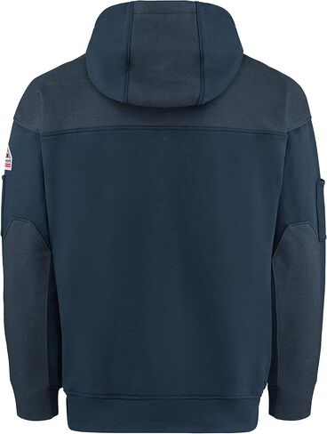 Bulwark Men's FR Fleece Hoodie, Navy, 2X-Large in Saudi Arabia