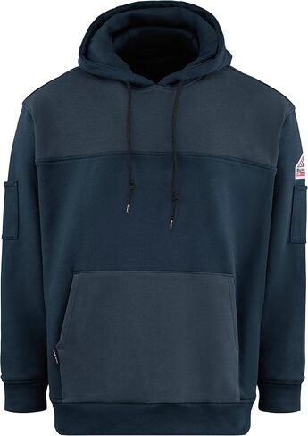 Bulwark Men's FR Fleece Hoodie, Navy, 2X-Large in Saudi Arabia