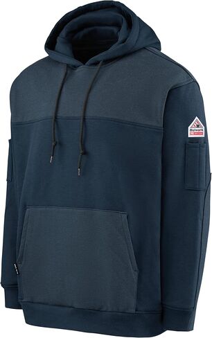 Bulwark Men's FR Fleece Hoodie, Navy, 2X-Large in Saudi Arabia
