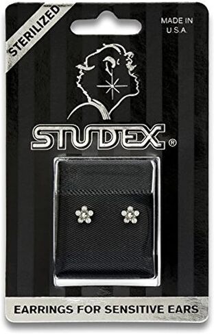 STUDEX Daisy Stud Earrings | Hypoallergenic and Nickel Safe for Sensitive Ears | High Fashion Earrings for Women and Men in Saudi Arabia