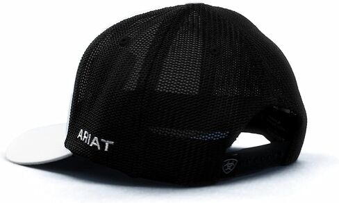ARIAT Men's White Snapback Flexfit Shield Logo Cap in Saudi Arabia