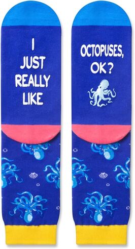 جوارب HAPPYPOP للجنسين مضحكة ومجنونة للنساء والرجال، هدايا لمحبي الحيوانات، جوارب لطيور البحر in Kuwait