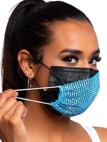 قناع هارلو حجر الراين الأنيق للسيدات من Leg Avenue in Kuwait