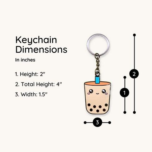 Cute Boba Keychain - For adults and kids, Make her smile with this great gift in Saudi Arabia