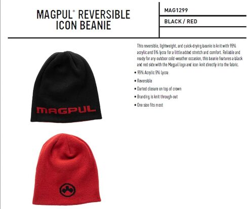قبعة Magpul القياسية ذات الأيقونة ذات الوجهين، أسود/أحمر، مقاس واحد in Saudi Arabia