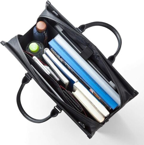 SANWA 15.6-inch Laptop Computer Briefcase, Water Resistant, Business Bag with Waterproof Zipper, Shoulder Lawyer Bag with Strap, Artificial Leather Handbag, Compatible with MacBook, for Men, Women in Kuwait