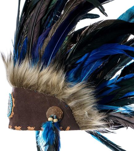 Novum Crafts Feather Headdress | Native American Indian Inspired | Choose Color in Saudi Arabia