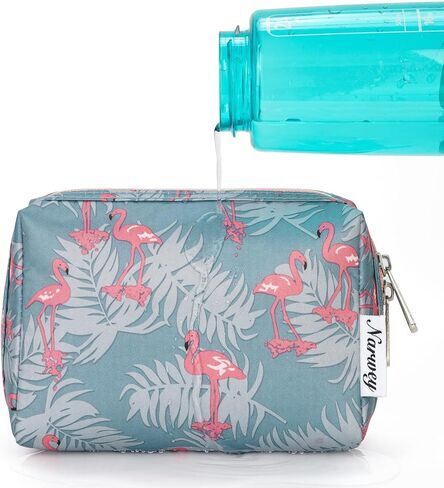 حقيبة مكياج كبيرة بسحاب لتنظيم مستحضرات التجميل أثناء السفر للنساء (كبيرة، جلد الفهد) in Kuwait